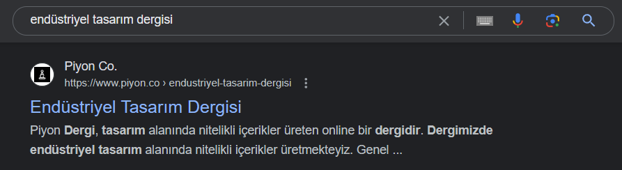 Google Arama Sonuçları