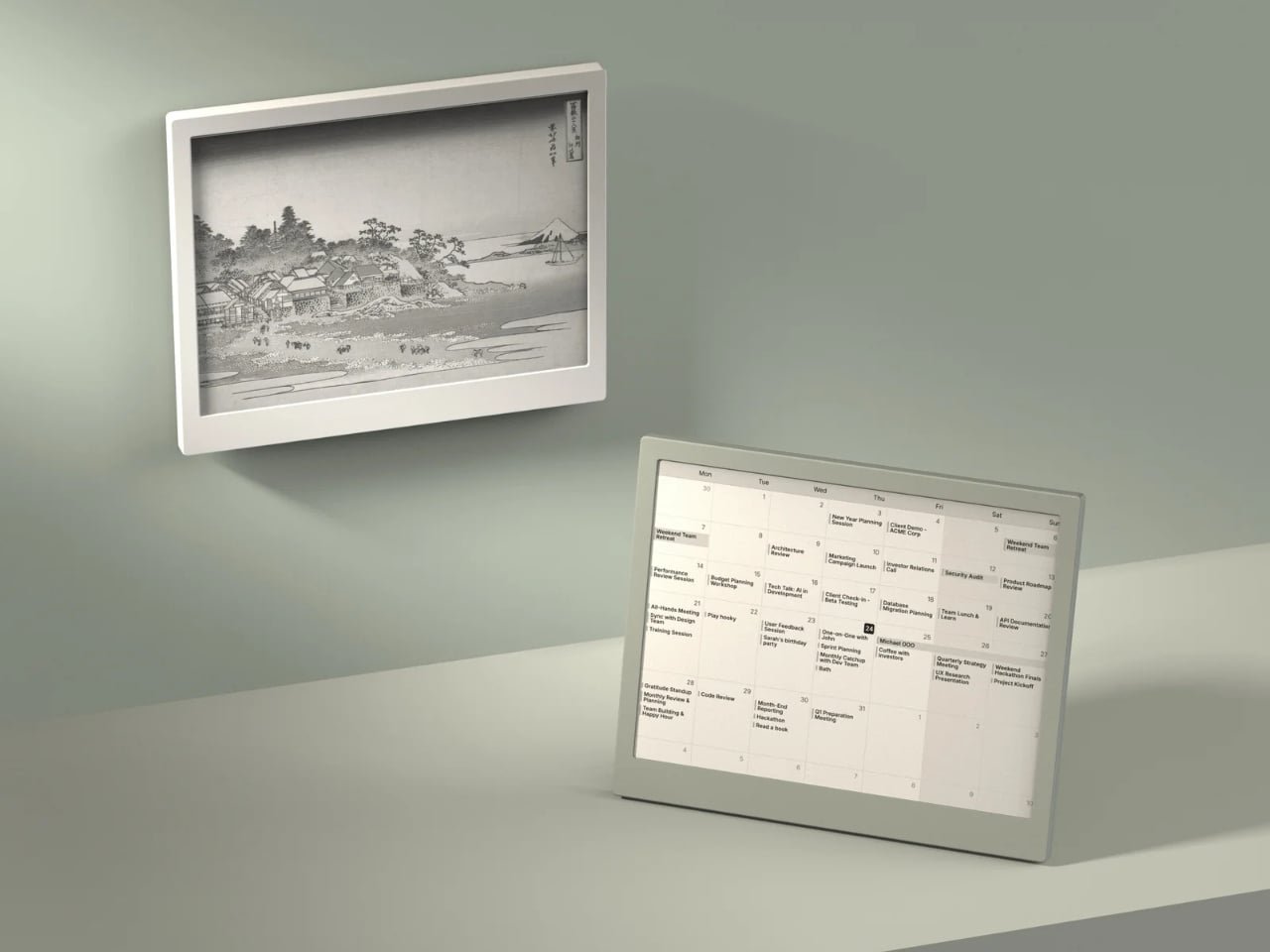 Aylarca Şarj Olmayan, Dikkat Çalmayan Minimalist E-Mürekkep Ekran