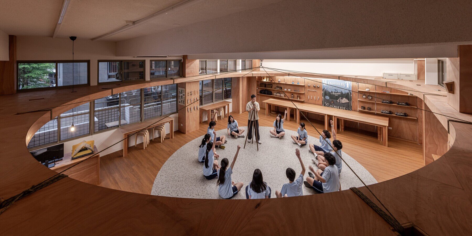 317studio, Sınıfı Tayvan&rsquo;da Orman Esintili Bir İzci Alanına Dönüştürdü