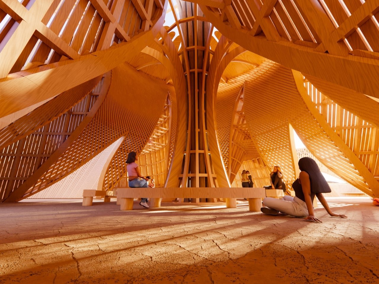 Burning Man&rsquo;in Ay Tapınağı: Bir Gecelik Çiçek Açan Mimarlık Harikası