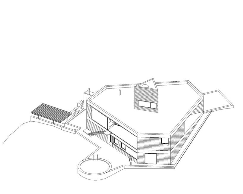 Casa Cosmos: Cristián Nanzer’den Üçgen Formla Yıldızlara Bakış