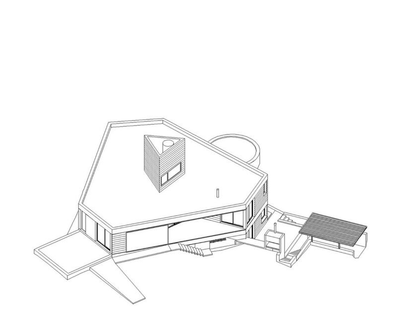 Casa Cosmos: Cristián Nanzer’den Üçgen Formla Yıldızlara Bakış