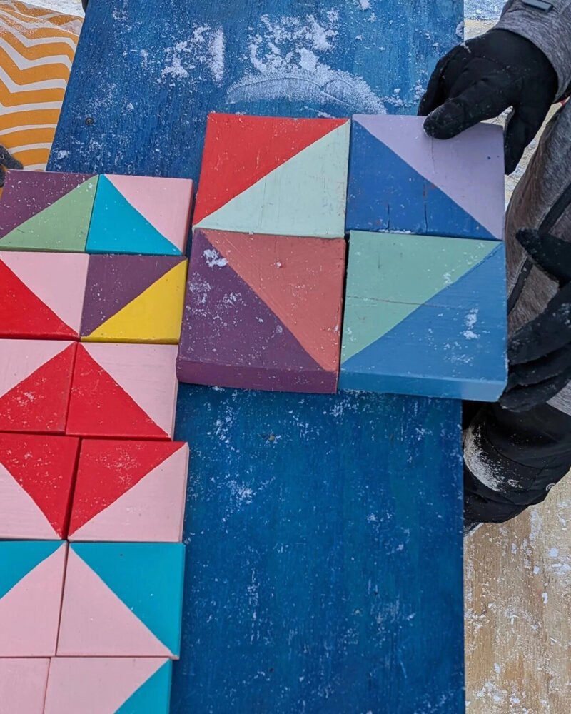 Donmuş Gölde Renkli Dokunuş: Yorgan Şanti, Kışa Sanatsal Bir Bakış