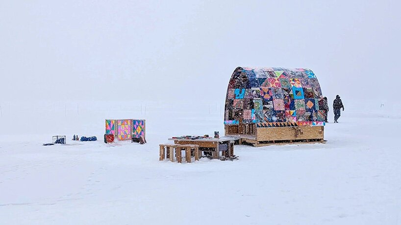 Donmuş Gölde Renkli Dokunuş: Yorgan Şanti, Kışa Sanatsal Bir Bakış