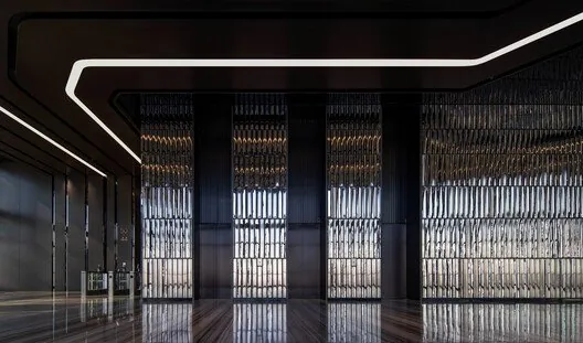 Jinan Ping An Finans Merkezi: Nikken Sekkei'den Nehir Temalı İç Mekanlar