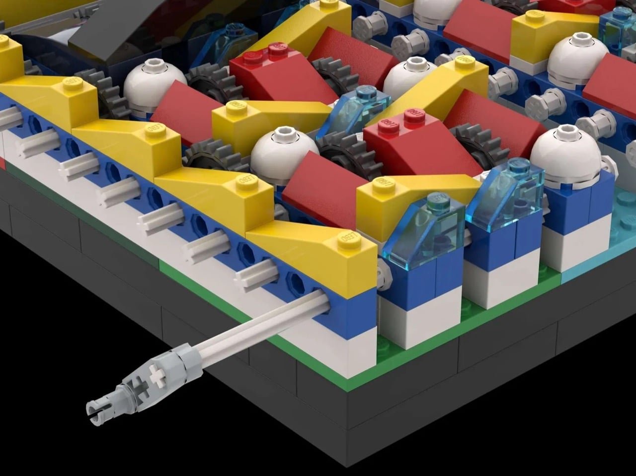 LEGO Dişli Sanatı: 90 Trilyon Yıllık Mondrian Zaman Makinesi