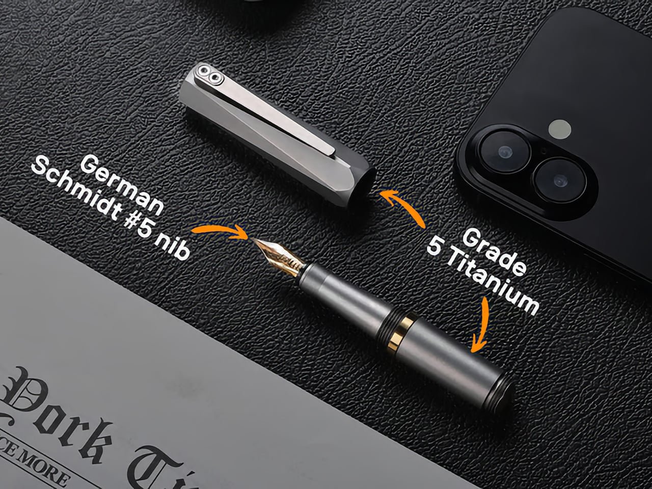 Lumink Titanyum Dolma Kalem: Katlanabilir, Taşınabilir, Ömürlük Yazım Keyfi