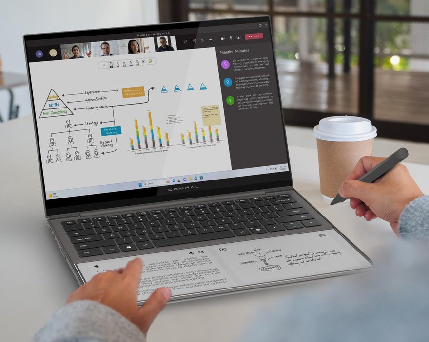 E-Mürekkep Devrimi: Compal, Eskiz Defterini Laptopa Taşıyor