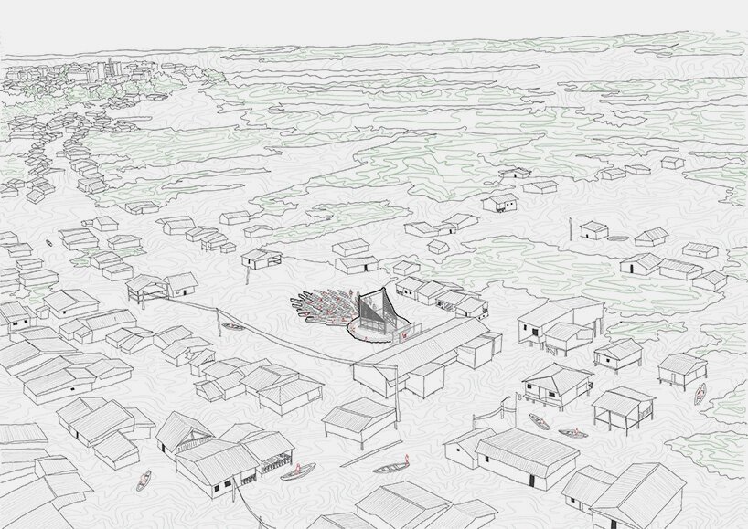 Belén'de Sularla Dans Eden Sanat: Espacio Común'un Yüzen Sahnesi