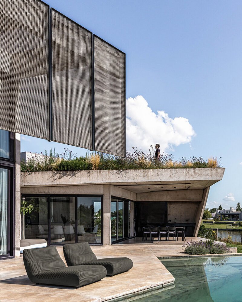 Grizzo Studio'dan Casa Lomadas: Arjantin'de Betonun Zarafeti