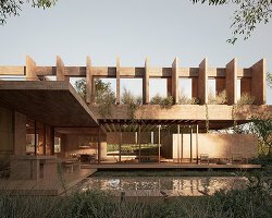 Grizzo Studio'dan Casa Lomadas: Arjantin'de Betonun Zarafeti