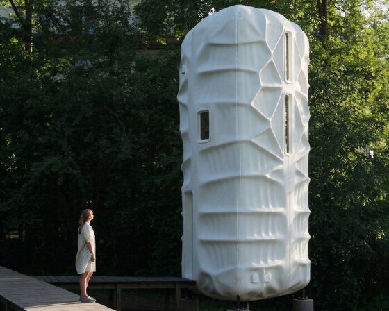 Hoengseong'da Sakin Yaşam: Ahşap Kütlelerin Doğayla Dansı