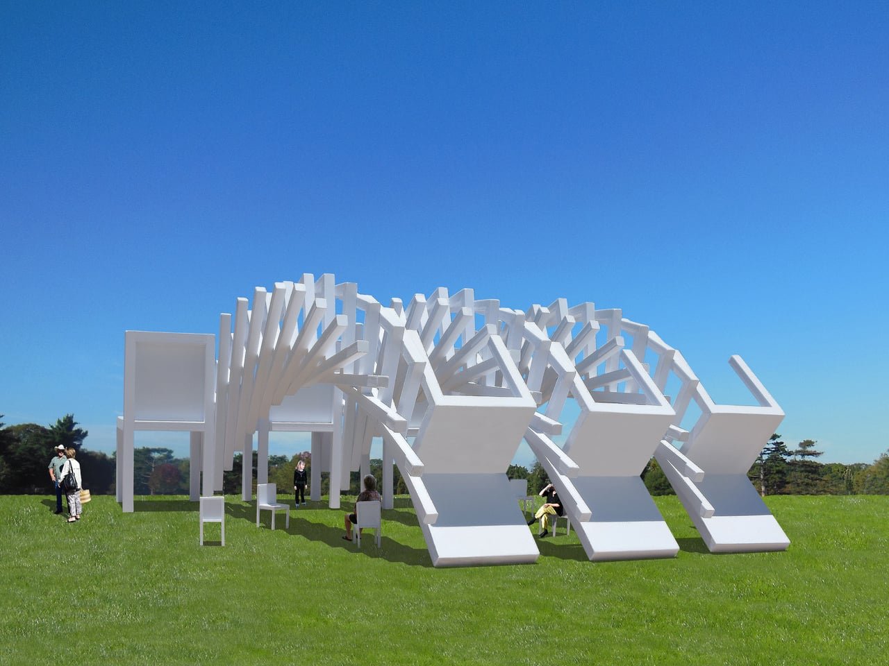 Michael Jantzen'dan Dev Sanat: Mekanı Dönüştüren Sandalyeler