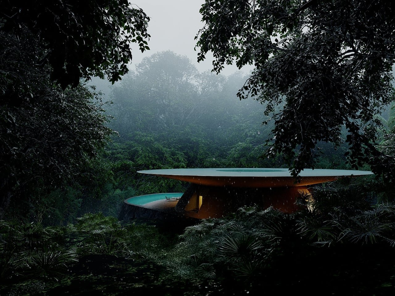 Steven Chu&rsquo;dan Yağmurla Bütünleşen Mimari: &ldquo;Sound of Rain&rdquo; Villası