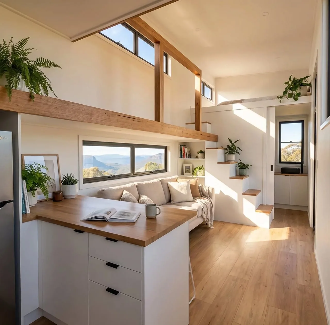 Avustralya’dan 33 m²’lik Tiny House: İki Yatak Odası, Manzara ve Sıfır Taviz