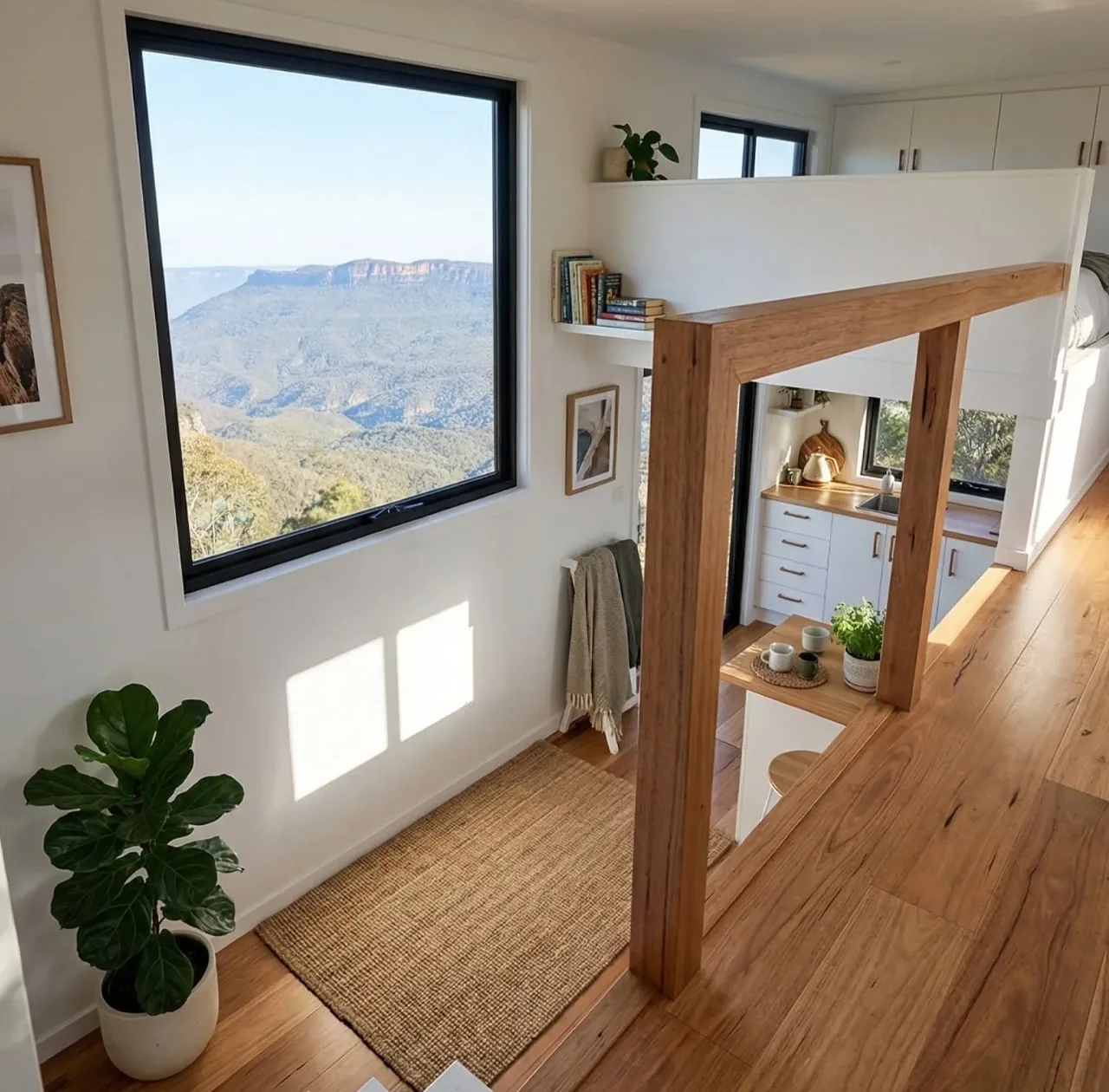 33 m²'lik Tiny House: İki Yatak Odası, Manzara ve Sıfır Taviz