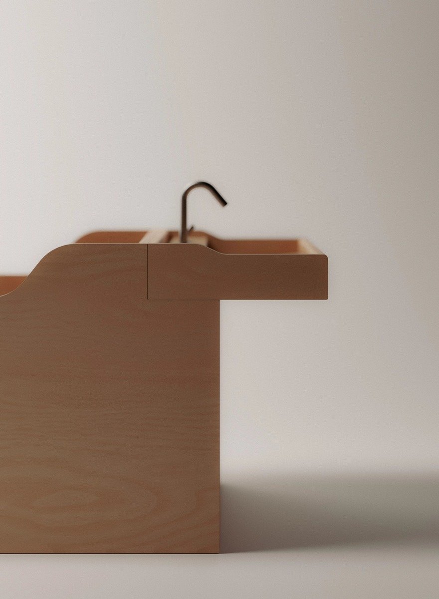 Chipperfield'dan Plywood Küvet: Banyo Tasarımında Cesur Bir Dönüşüm