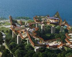 Heatherwick'ten Şanghay'da Ay Köprülü Kültür Merkezi
