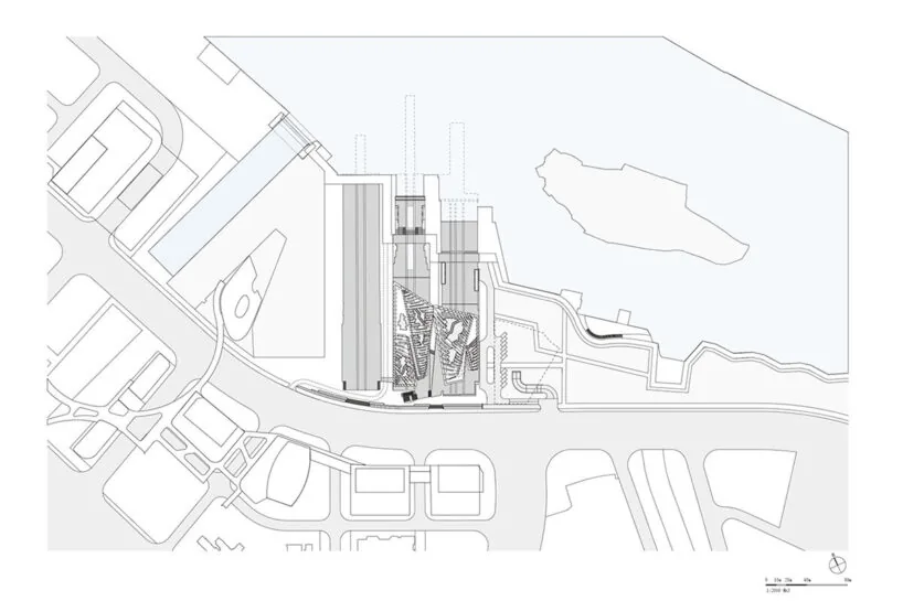 Kengo Kuma, Tarihi Tersaneyi Yürünebilir Volkanik Taş Çatıya Dönüştürdü