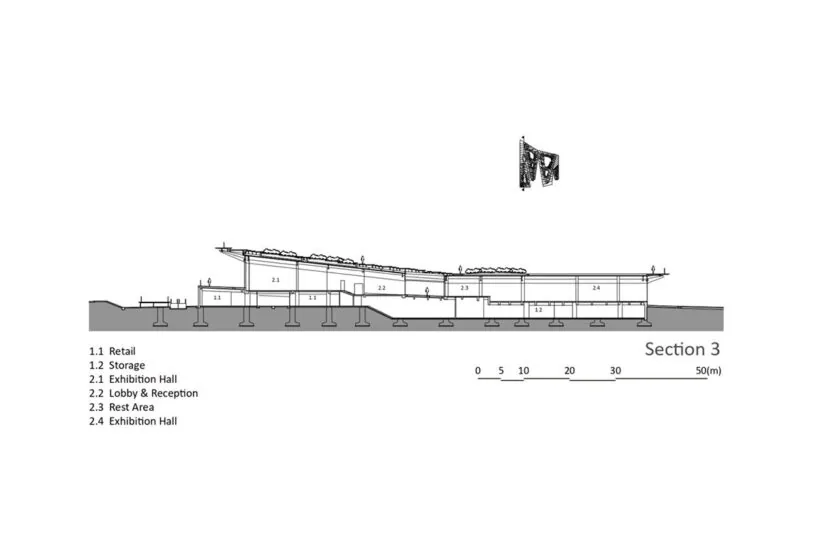 Kengo Kuma, Tarihi Tersaneyi Yürünebilir Volkanik Taş Çatıya Dönüştürdü