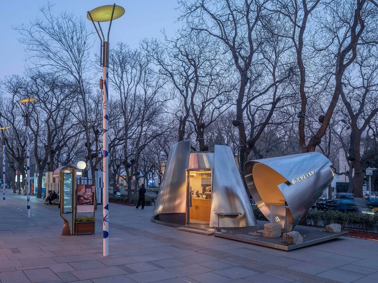 Pekin’in En İyi Pop-Up’ı: Bir Filtre Kahve Damlatıcısından İlham Alan Pavyon