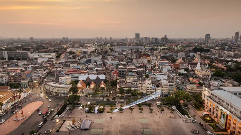 Bangkok'un Sokak Lambalarına Kumaş Kanopi: High Line Bangkok
