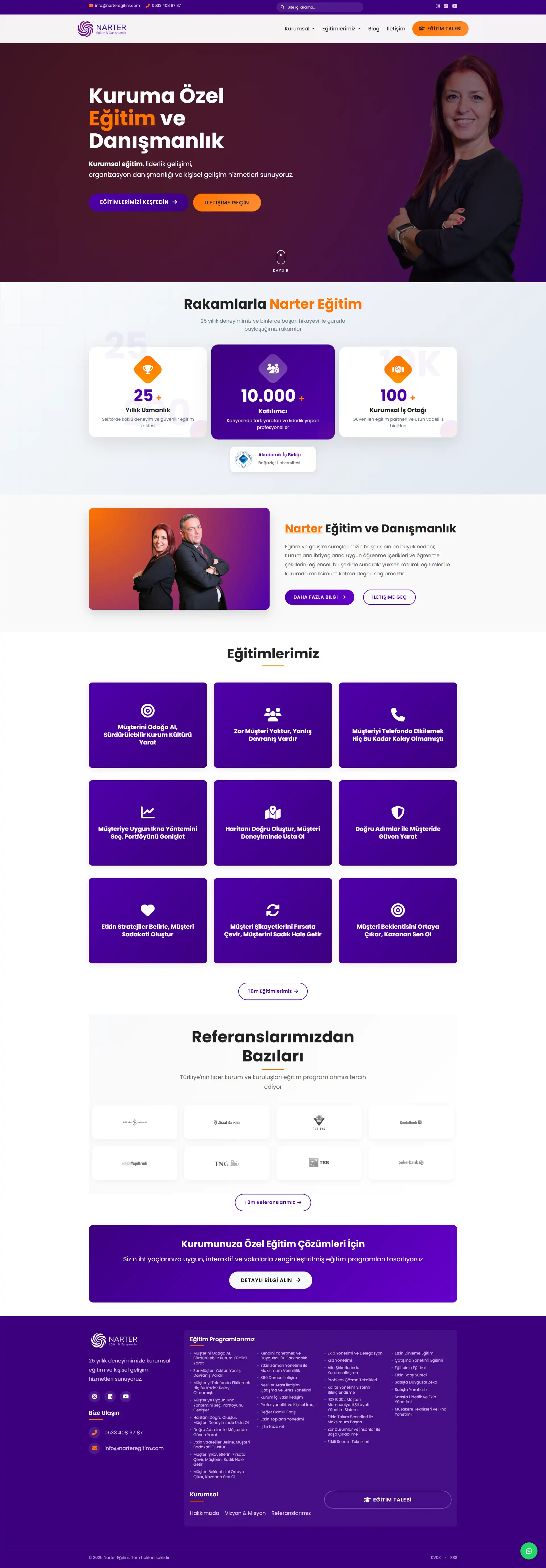 Narter Eğitim web sitesi