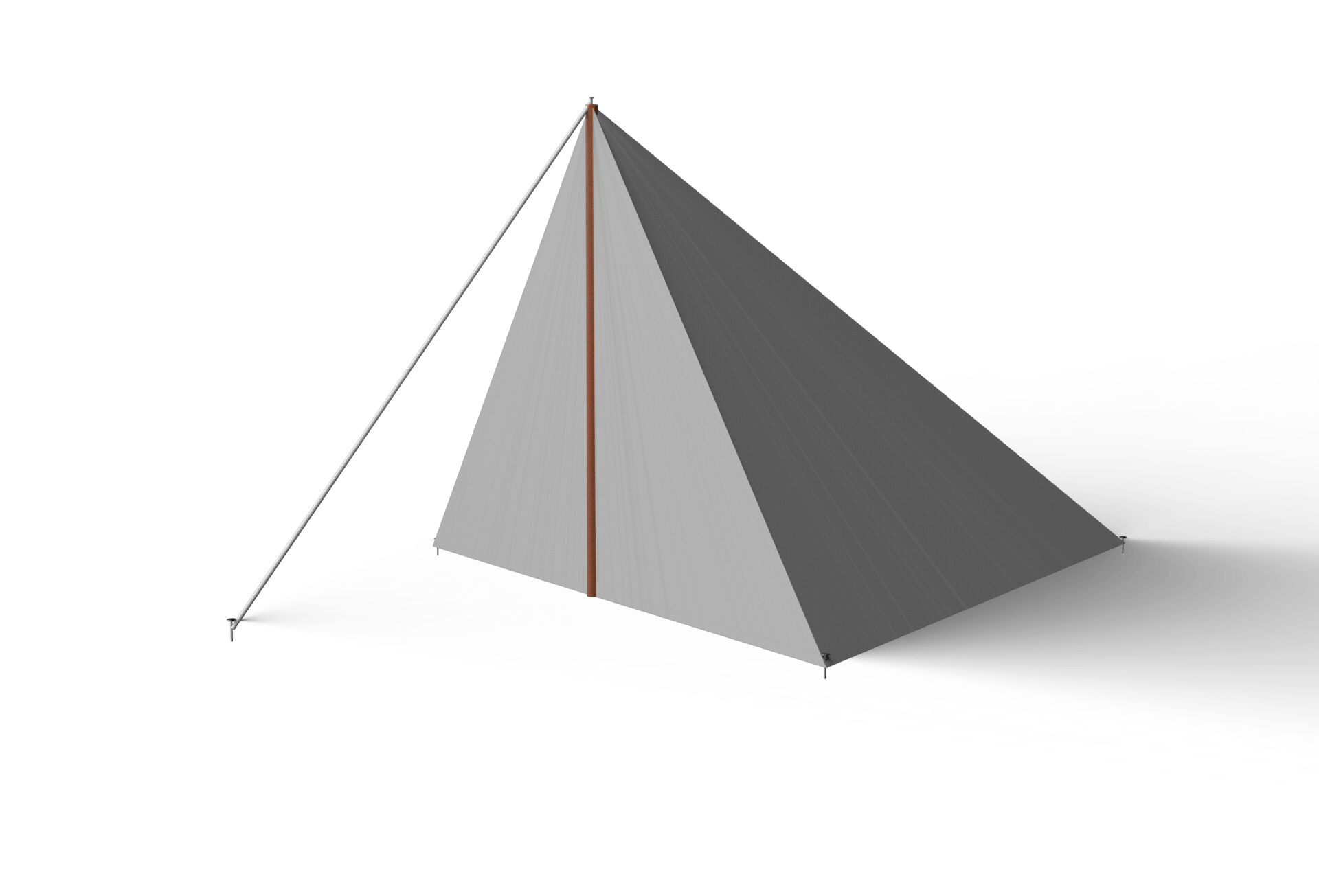 Tek çubuktan yapılan çadır tasarımı