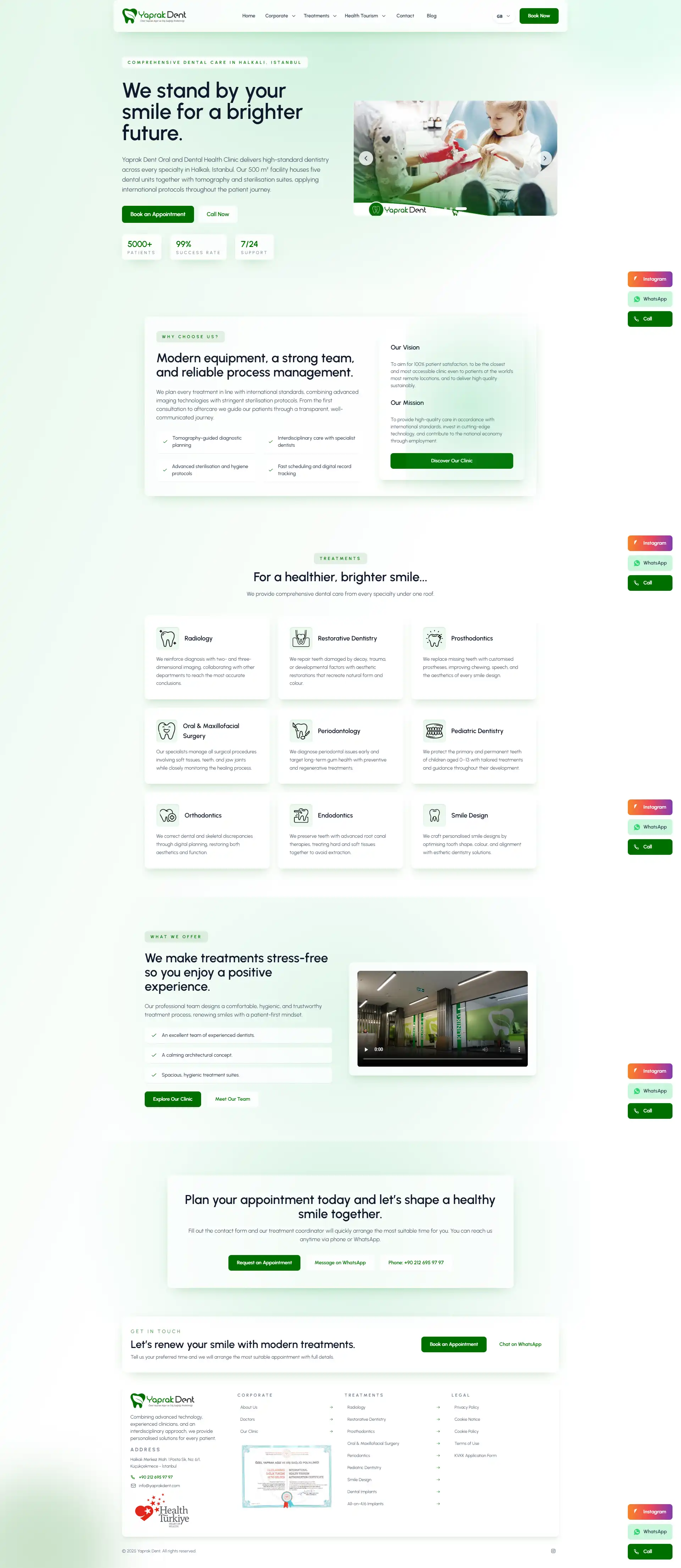 Yaprak Dent web sitesi