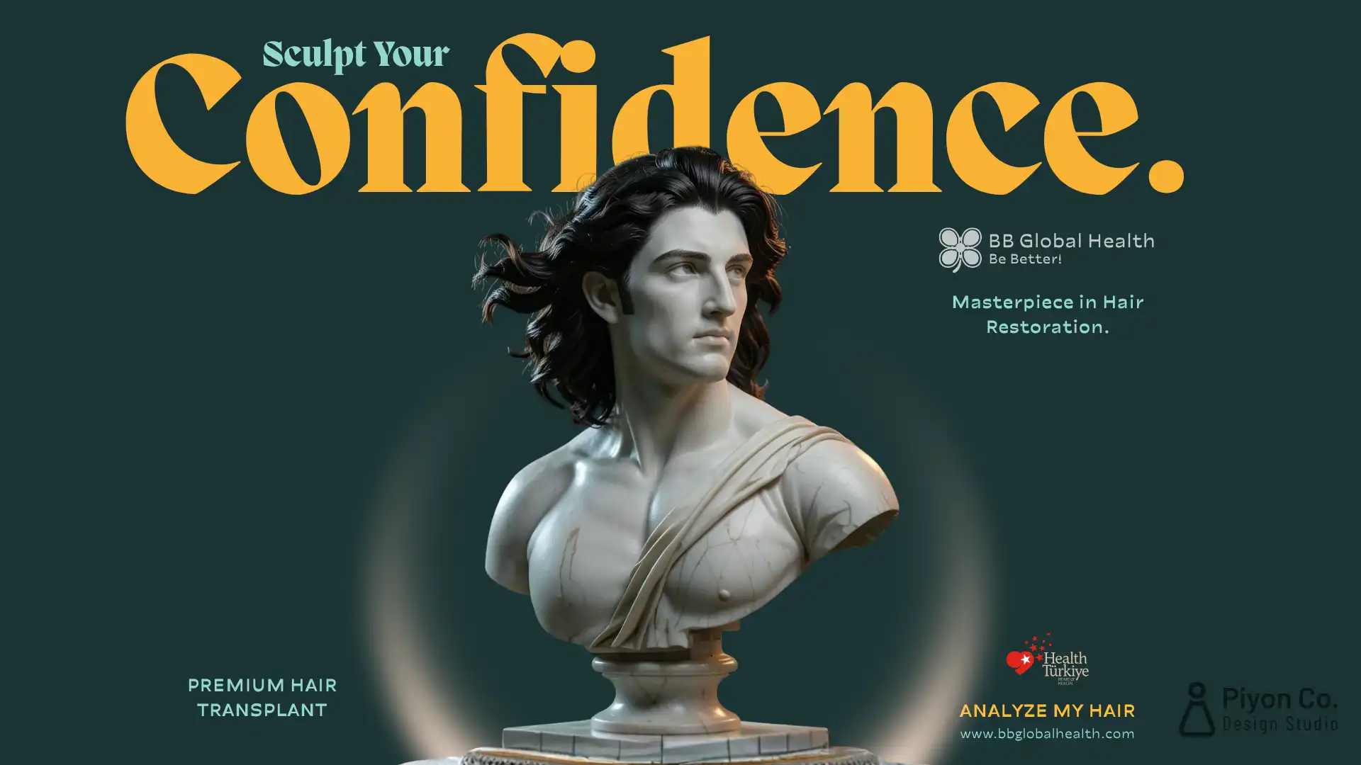 Saç ekimi reklam poster tasarımı