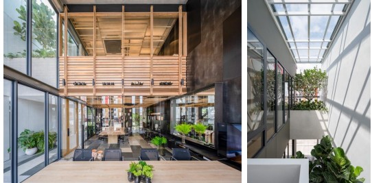 Baan Puripuri Ofisi'nde doğal aydınlatma