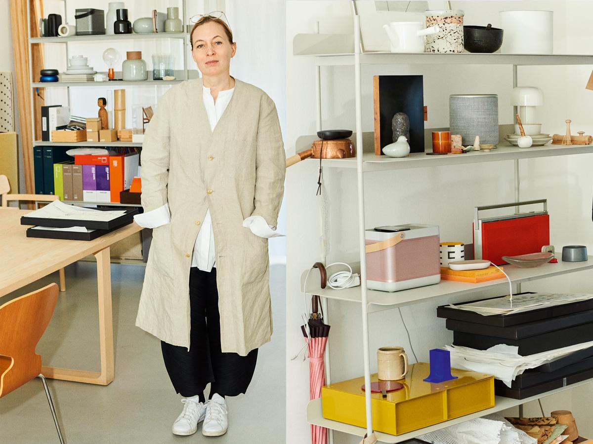 Cecilie Manz stüdyosunda ikonik Caravaggio lamba tasarımı ile