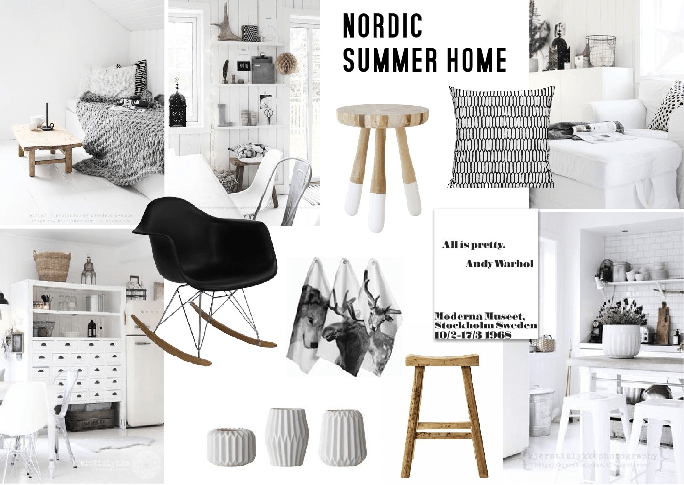 İskandinav tasarımcılarının en ikonik eserlerinin zaman çizelgesi kolajı