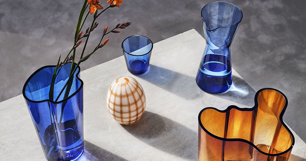 Şeffaf ve minimalist Iittala cam eşyaları, zamansız Fin tasarımı