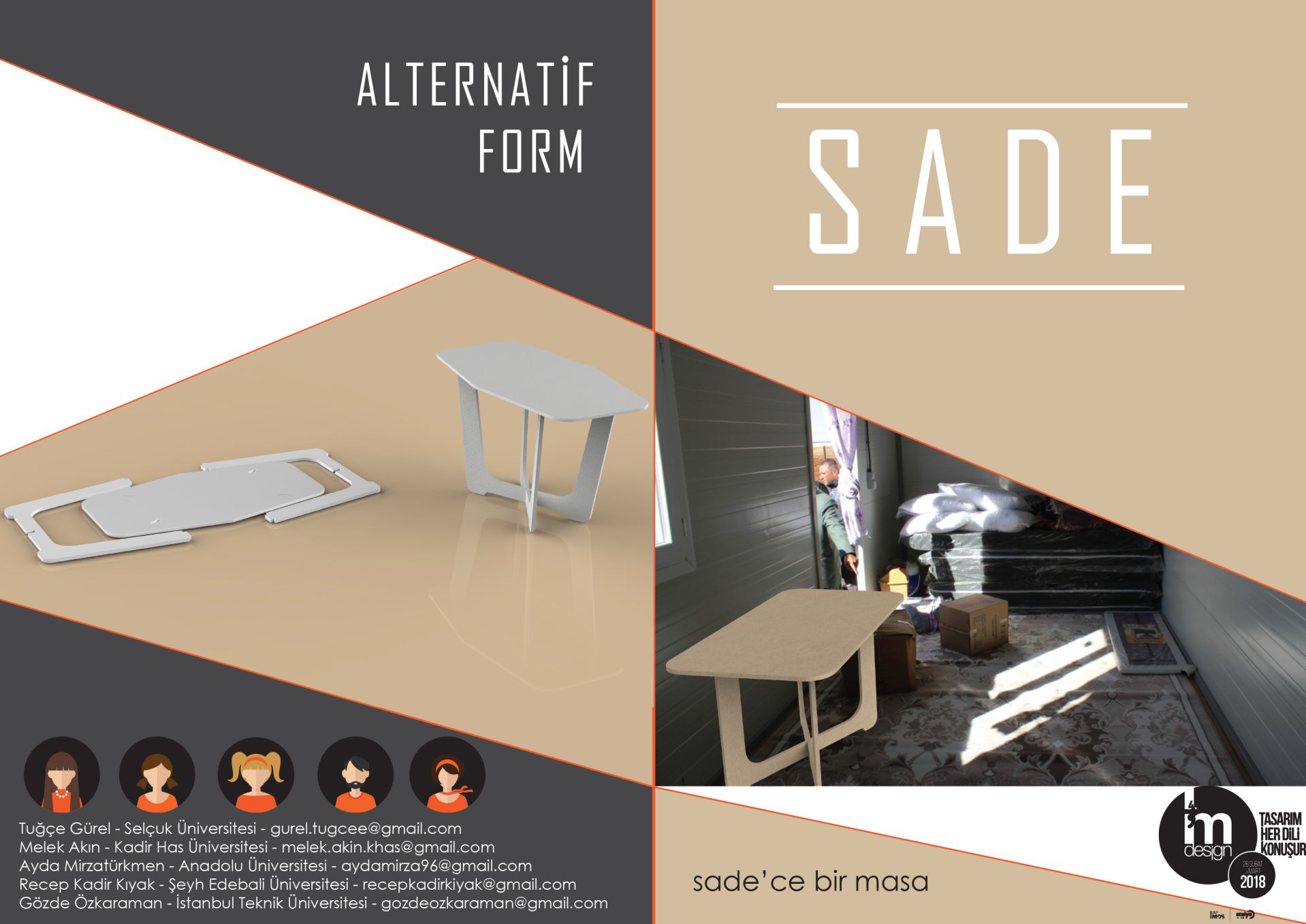 Sade Masa Tasarımı