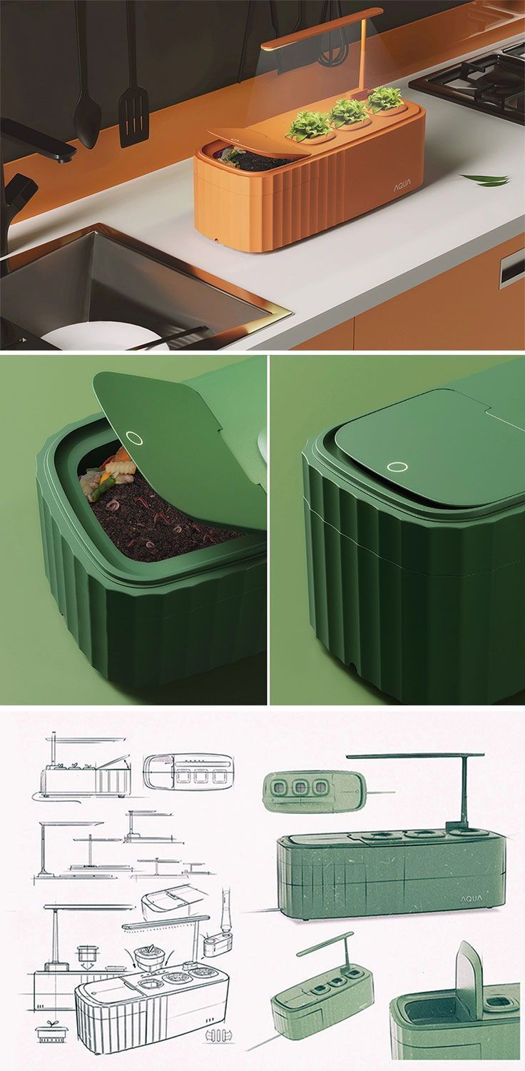 This self-sustaining compost system turns your food scraps into a thriving indoor garden! _ Yanko De.jpg