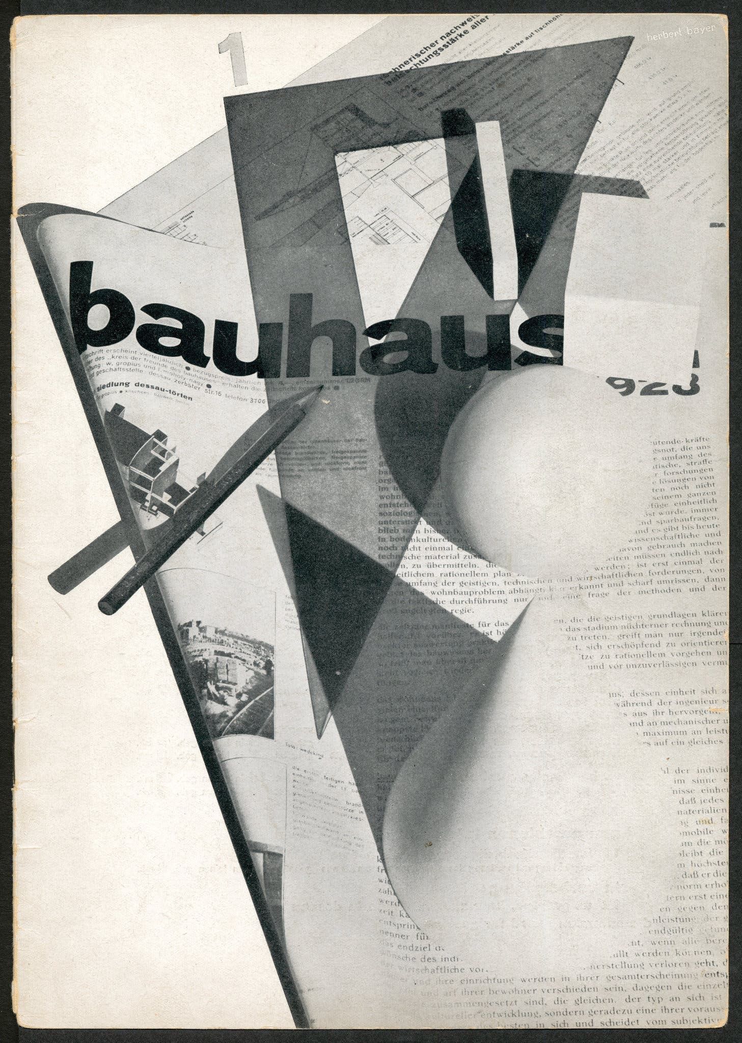 Bauhaus Tipografi Font Dergi Kapağı