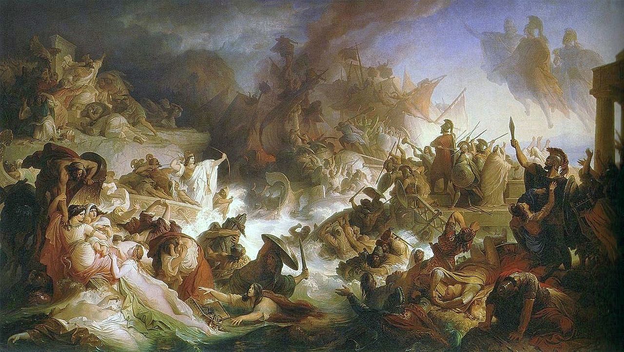 Kaulbach Wilhelm von - Die Seeschlacht bei Salamis - 1868
